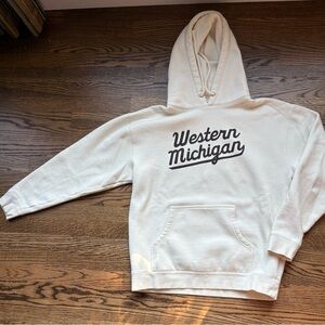 Western Michigan Cream Hoodie